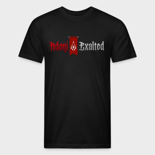 Adoni Exalted Logo - Men’s Fitted Poly/Cotton T-Shirt