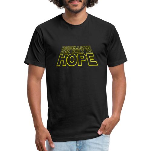 Rebellions and Hope - Men’s Fitted Poly/Cotton T-Shirt