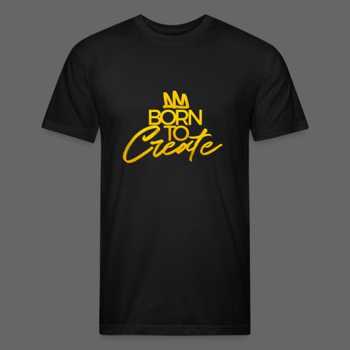 Born To Create - Men’s Fitted Poly/Cotton T-Shirt