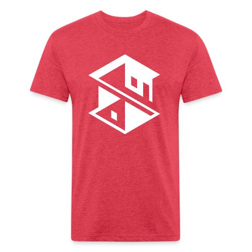 Unreal Estate Records Logo White - Unisex Poly/Cotton T-Shirt
