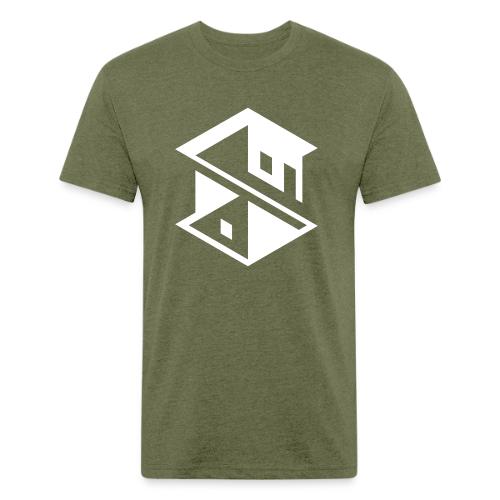 Unreal Estate Records Logo White - Unisex Poly/Cotton T-Shirt