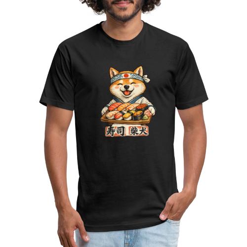 Funny Shiba Inu Sushi Kawaii Dog Tee - Unisex Poly/Cotton T-Shirt