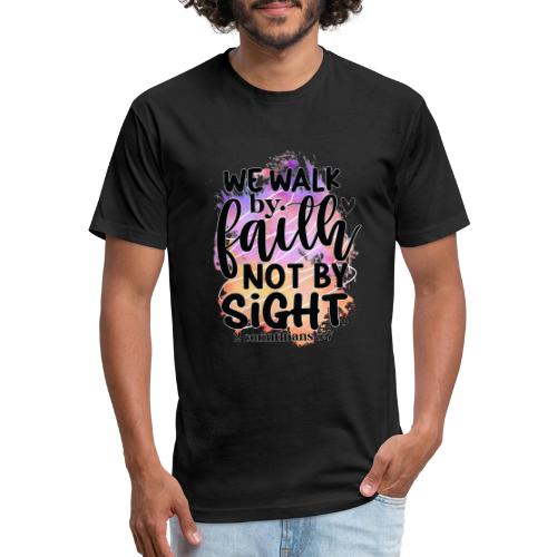 Harmony Collection - We Walk by Faith not by Sight - Unisex Poly/Cotton T-Shirt