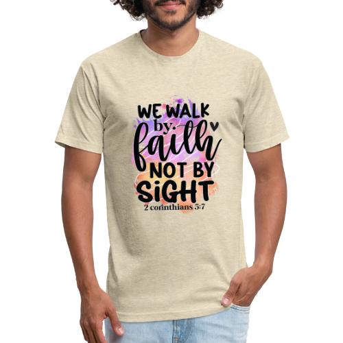 Harmony Collection - We Walk by Faith not by Sight - Unisex Poly/Cotton T-Shirt