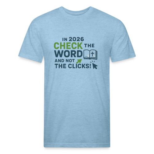 Color Word Clicks 2026 Background - Men’s Fitted Poly/Cotton T-Shirt