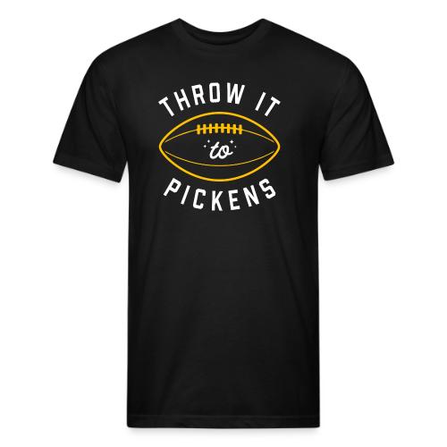 Throw it to Pickens - Men’s Fitted Poly/Cotton T-Shirt