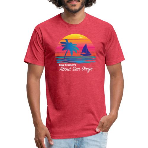 Ken's Exciting Color Logo - Men’s Fitted Poly/Cotton T-Shirt