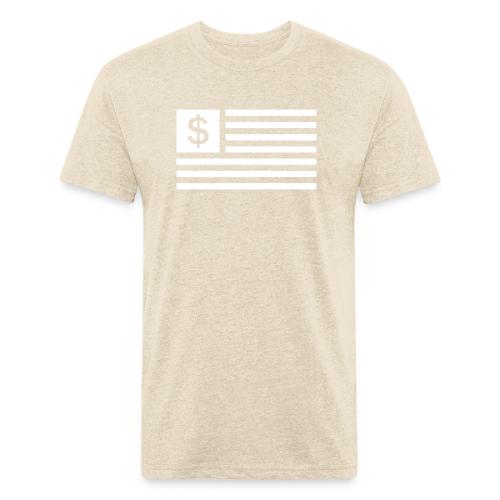 American Dollar Sign Flag - Unisex Poly/Cotton T-Shirt