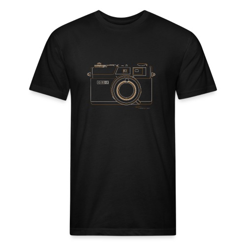 Camera Sketches - Canonet QL17 - Men’s Fitted Poly/Cotton T-Shirt
