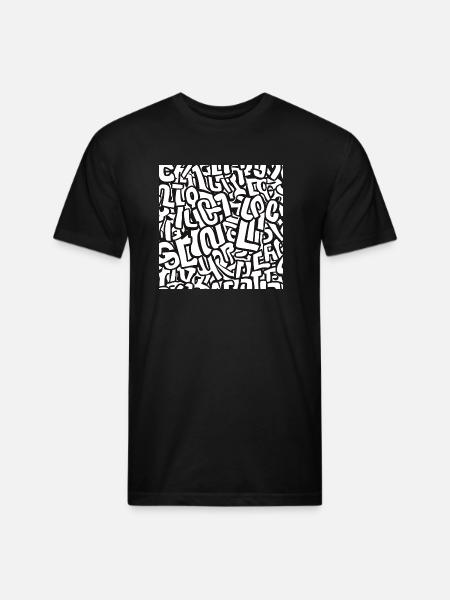 LOL Minimal - Unisex Poly/Cotton T-Shirt - black