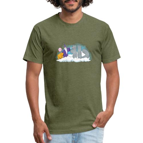 The Wizard Buddy - Men’s Fitted Poly/Cotton T-Shirt