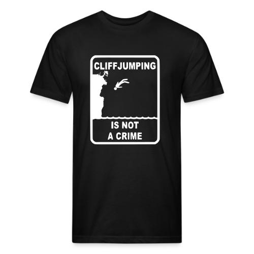 Cliff Jumping Is not a Crime - Unisex Poly/Cotton T-Shirt