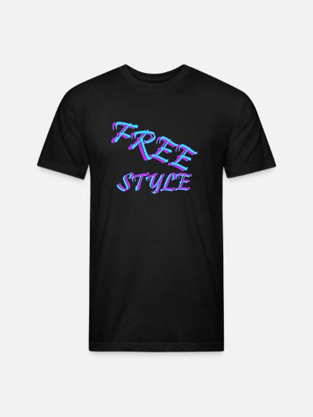 “FREE STYLE” – CHIC T-SHIRTS - Unisex Poly/Cotton T-Shirt - black