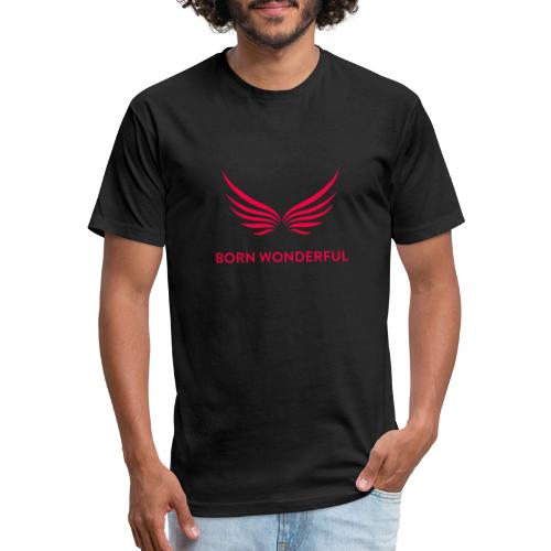 Red Born Wonderful Logo - Unisex Poly/Cotton T-Shirt