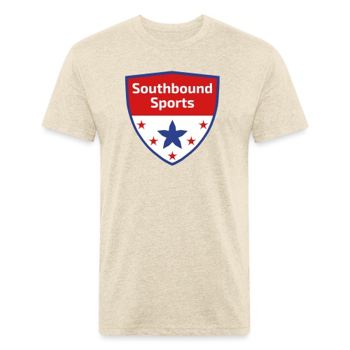 Southbound Sports Crest Logo - Men’s Fitted Poly/Cotton T-Shirt