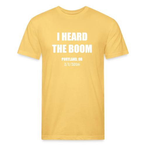 I HEARD THE BOOM - Unisex Poly/Cotton T-Shirt