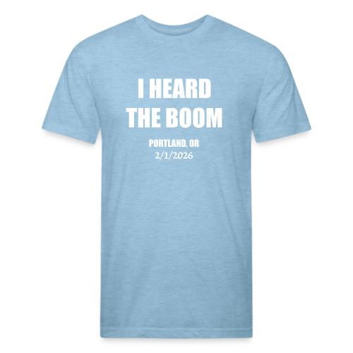 I HEARD THE BOOM - Unisex Poly/Cotton T-Shirt