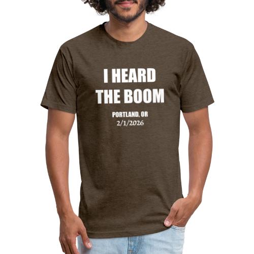 I HEARD THE BOOM - Unisex Poly/Cotton T-Shirt