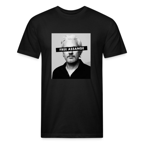 Free Julian Assange - Fitted Cotton/Poly T-Shirt by Next Level