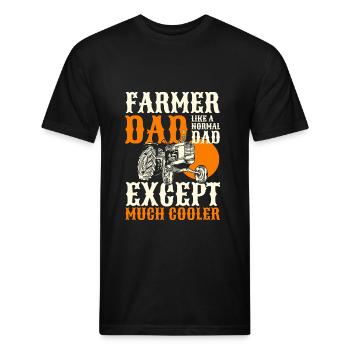 Farmer Yard Farmer Agriculture - Unisex Poly/Cotton T-Shirt - black - Front - Jose (178cm)