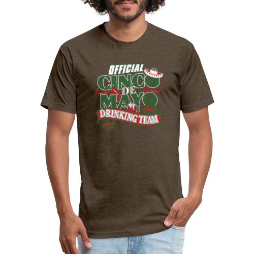 Cinco de Mayo Drinking Team - Men’s Fitted Poly/Cotton T-Shirt