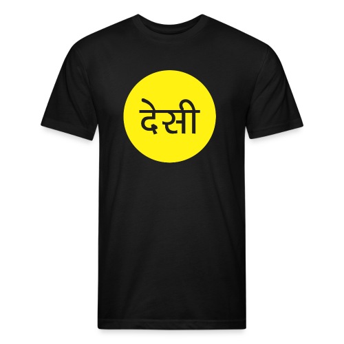 The Average Desi - Men’s Fitted Poly/Cotton T-Shirt