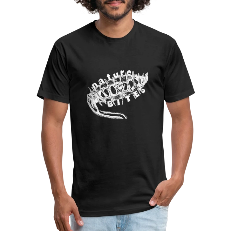Nature Bites - Fitted Cotton/Poly T-Shirt by Next Level