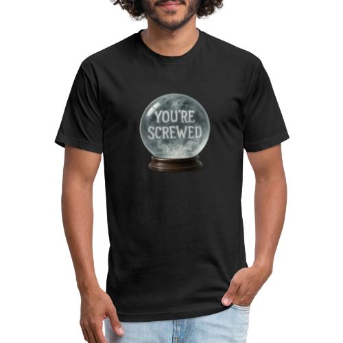 Ominous Fortune Sphere - Men’s Fitted Poly/Cotton T-Shirt