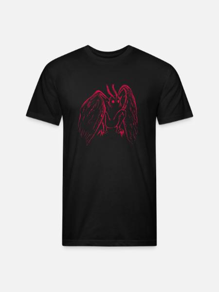 Mothman - Unisex Poly/Cotton T-Shirt - black