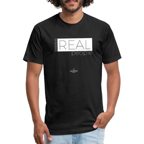 Real in white - Unisex Poly/Cotton T-Shirt
