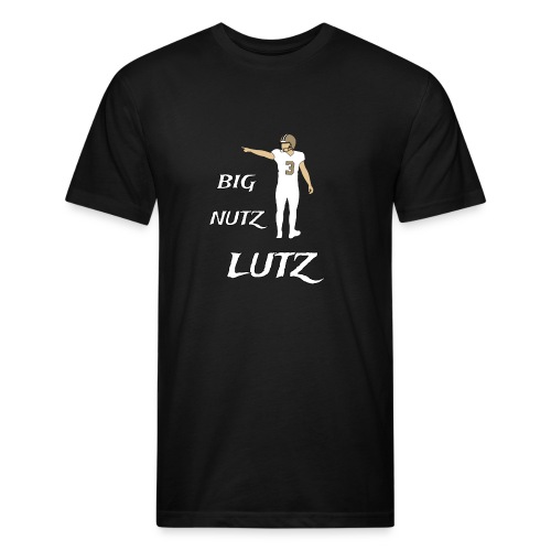 Big Nutz Lutz - Men’s Fitted Poly/Cotton T-Shirt