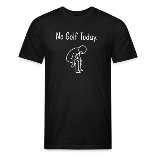 No Golf Today - Sad Golfer Gag Gift Tee - Unisex Poly/Cotton T-Shirt