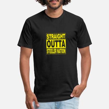 Straight Outta Steeler Nation Football Cropped T-shirt 