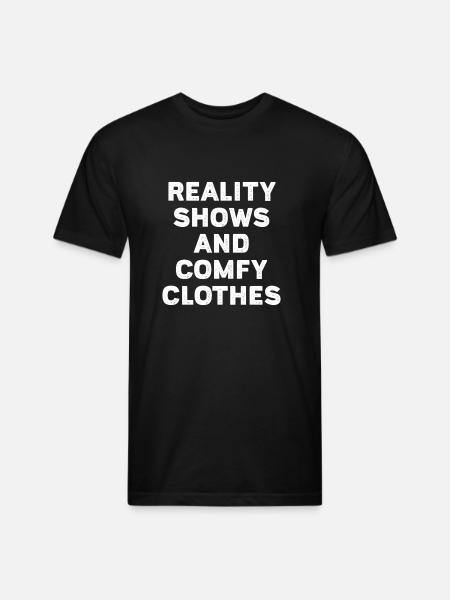 Reality Shows And Comfy - Unisex Poly/Cotton T-Shirt - black