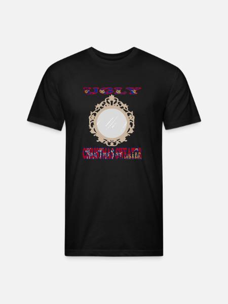 Ugly Mirror - Unisex Poly/Cotton T-Shirt - black