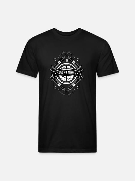Strong minds - Unisex Poly/Cotton T-Shirt - black
