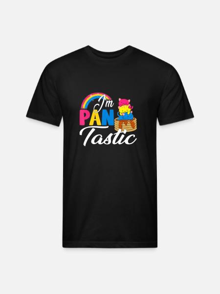 Pan Pride - Unisex Poly/Cotton T-Shirt - black