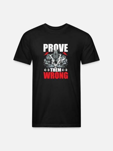 Prove them wrong - Unisex Poly/Cotton T-Shirt - black
