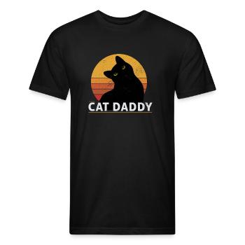 Cat Daddy - Unisex Poly/Cotton T-Shirt - black - Front - Jose (178cm)