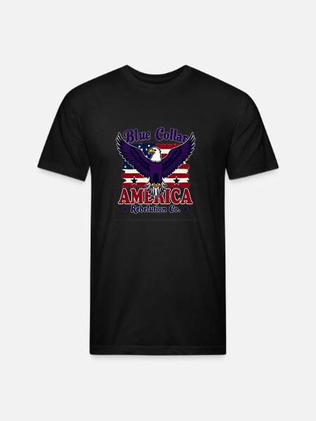 Blue Collar - Unisex Poly/Cotton T-Shirt - black