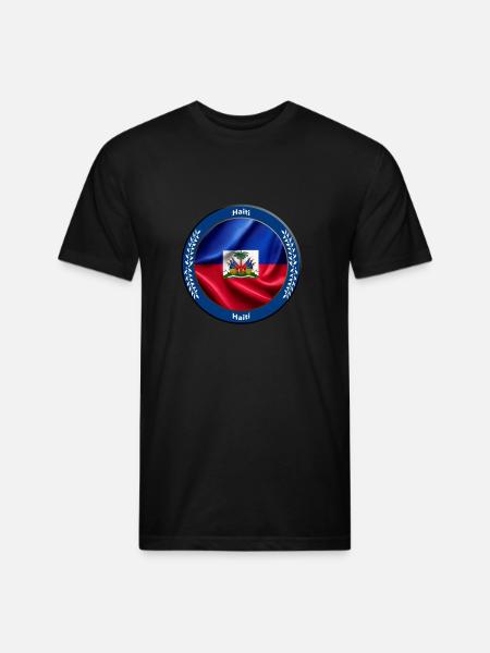 Haiti - Unisex Poly/Cotton T-Shirt - black