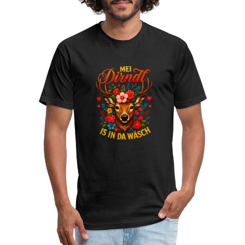 Mei Dirndl is in da Wäsch - Unisex Poly/Cotton T-Shirt