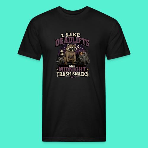 I like deadlifts and trash midnight snacks - Unisex Poly/Cotton T-Shirt