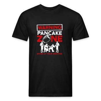Football Lineman Warning Offensive Defensive - Unisex Poly/Cotton T-Shirt - black - Front - Jose (178cm)