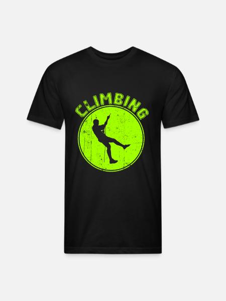 climbing - Unisex Poly/Cotton T-Shirt - black
