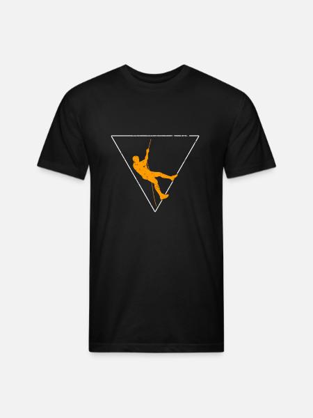 climbing - Unisex Poly/Cotton T-Shirt - black