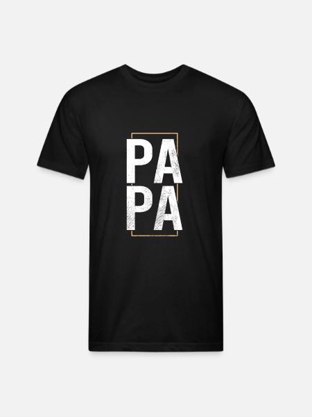 papa - Unisex Poly/Cotton T-Shirt - black
