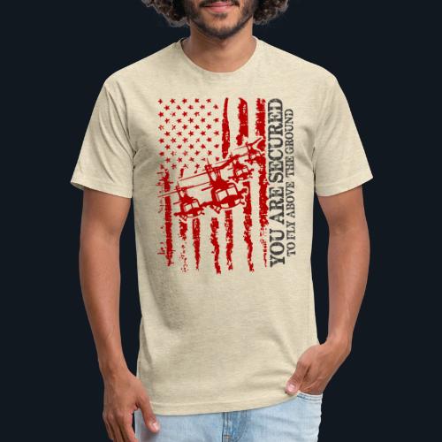 You are Secured To Fly Above The Ground - Unisex Poly/Cotton T-Shirt
