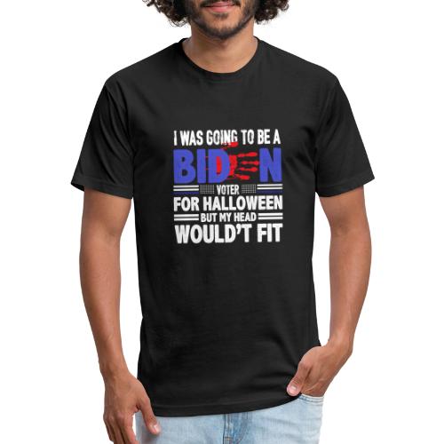 I was going to be a biden voter for halloween but - Men’s Fitted Poly/Cotton T-Shirt
