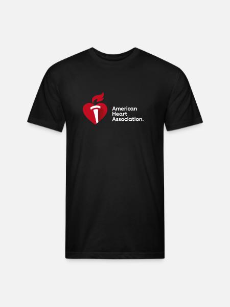 AHA Logo Long Sleeve - Unisex Poly/Cotton T-Shirt - black